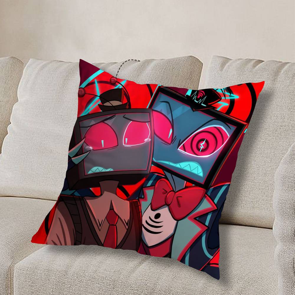Hazbin Vox H-HotelS Fidati di Noi Federa Federa Cuscino Divano Soggiorno Copricuscino Adatto Per Casa Camera da Letto Decorazione Stanza