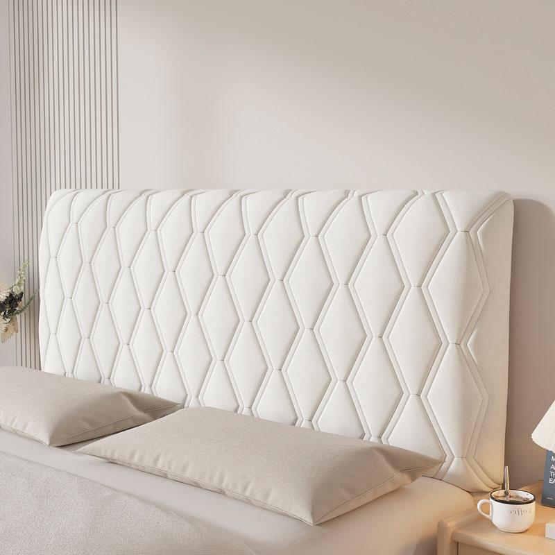 Headboard Cover Queen Size, Stretch Velvet Head Board Slipcover, Dustproof Bed Head Cover For Upholstered Headboard