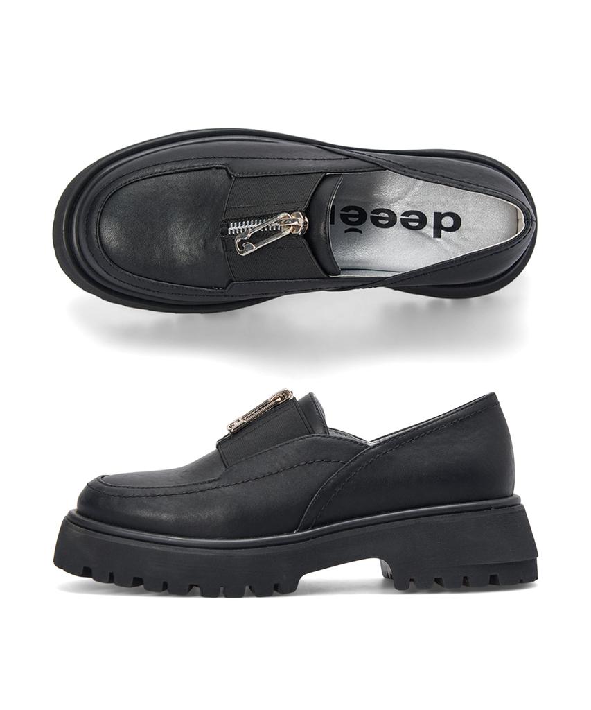 Deeen Women'S Platform Zipper Banding Loafers Dw4Ssso108