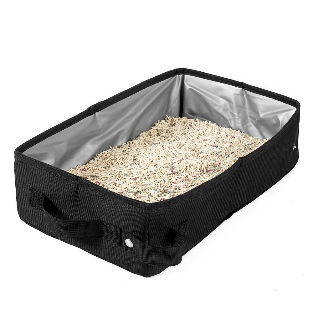 

Foldable Waterproof Cat Litter Box with Oxford Cloth for Travel Cat Litter Box