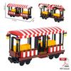 Idee Esperte Creative Città Natale Retro Carrozza Turistica Carro Armato Treno MOC Espresso Ferroviario Mattoncini Blocchi da Costruzione Giocattoli