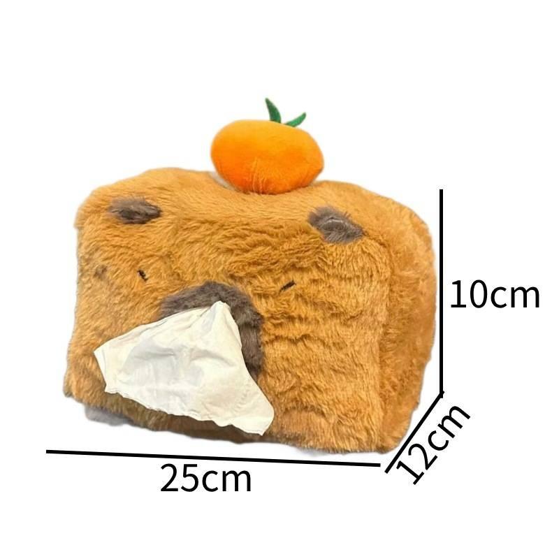 

Capybara Box Tissue Soft Plush Organizer Desktop And Car Use Plush Gift Toys