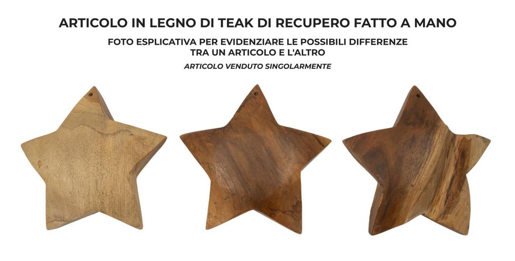 Bintang Sculpture Teak Cm Ø 19X5