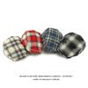 Ripple Cap Women Beret British Cap Men Retro Plaid Peaked Cap