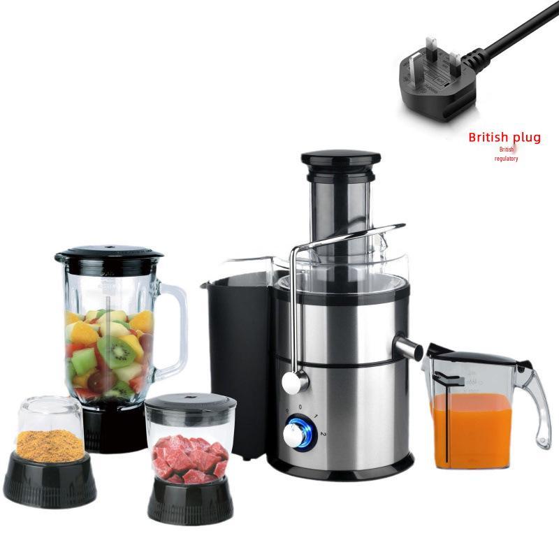 Commercial Multi-Functional 4-in-1 Juicer & Blender with Large Caliber Stainless Steel Design