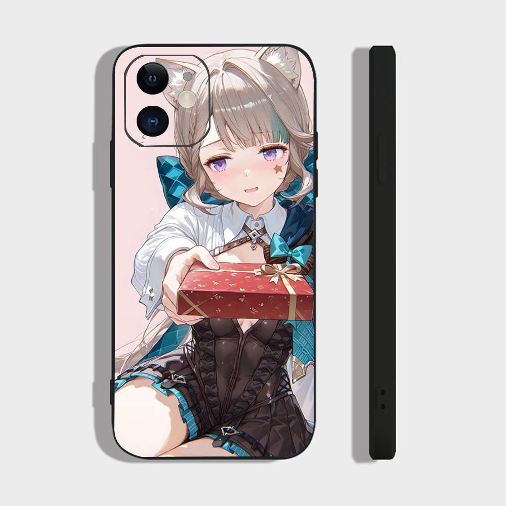 Lynette Anime Game Genshin Impact Phone Case For IPhone 17 Air 16 15 14 13 Pro Max 11 12 Black Silicone Cover
