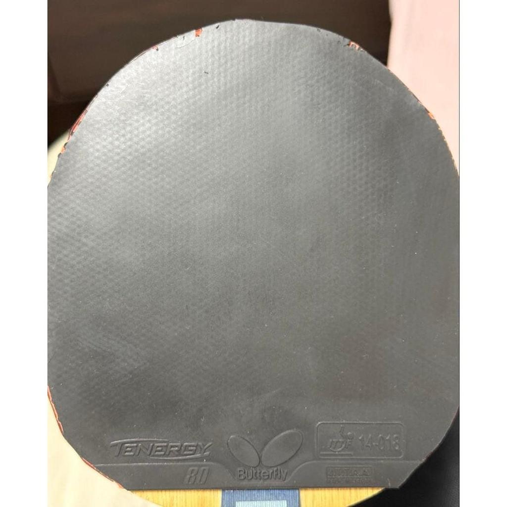 Used Table tennis rubber Tenergy 80 black extra thick