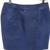 Marni Made In Italy Silk Blend Mini Length Tight Skirt 40 Navy Women Used