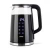 Ceainic digital cu temperatură variabilă - Capacitate 1,7 L - Putere 1850-2200 W - Corp din sticlă borosilicată