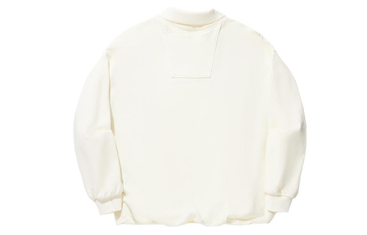 Li Ning Sweatshirts Unisex Ecru Lapel Moderate Other AWDU345-1