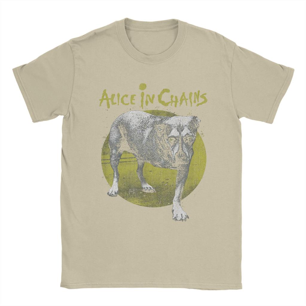 Πρωτότυπα μπλουζάκια Alice in Chains Band Dog Ανδρικά Μπλουζάκια με Στρογγυλή Λαιμόκοψη Βαμβακερά Μπλουζάκια Μουσική Heavy Metal Κοντομάνικα Μπλουζάκια Μεγάλα Μεγέθη Ρούχα