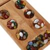 Children's Educational Toys Mancala Board Game Folding Bamboo Board Stone Travel Game