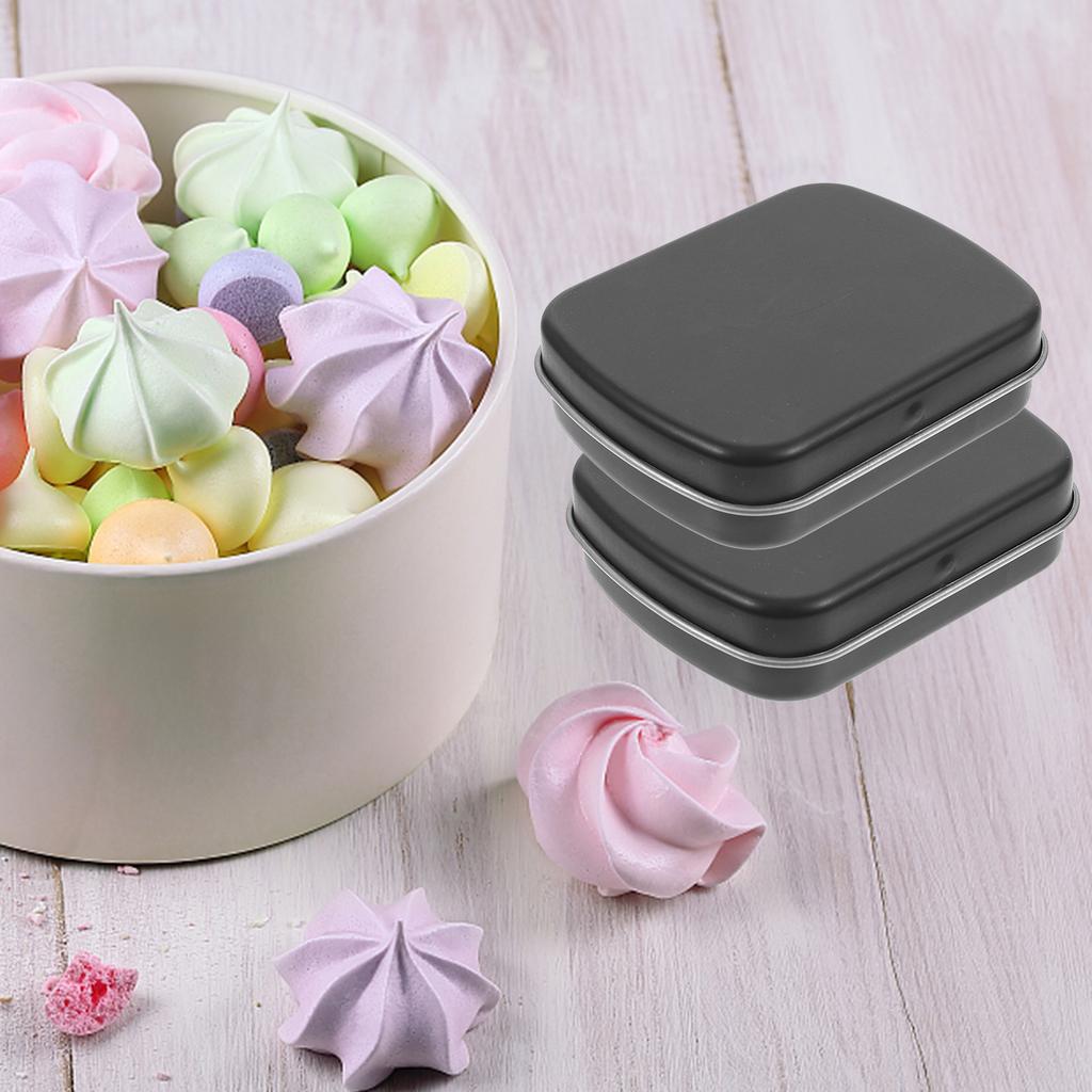10pcs Portable Storage Box Mini Tin Organizer for Jewelry Candy Cookies Travel Goodie Case Biscuits Packing Gift Packaging