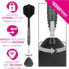 Target Japan BLACK MARQUE LITE PHANTOM 90% SP STEEL TIP DARTS | 90% Tungsten K-Flex Steel Tip Darts Set, 22G | K-Flex No. 6 Shape Flights and Shafts, 