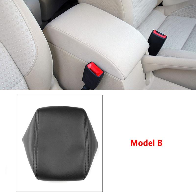Für VW Touran 2006 2007 2008 2009 2010 2011 2012 Auto Mittelkonsolen-Armlehnenbox-Abdeckung Mikrofaserleder Dekoratives Zubehör