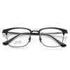 Kemin Men's Titanium Eyebrow Frame: Fashionable, Prescription-Ready Square Design with IP Electroplating - Model 3308.