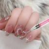 Rhinestones Gem Picking Picker Manicure Drill Pencil Silicone Head Tool Nail Art Dual Heads Acrylic Design Metal Dotting Wax Pen