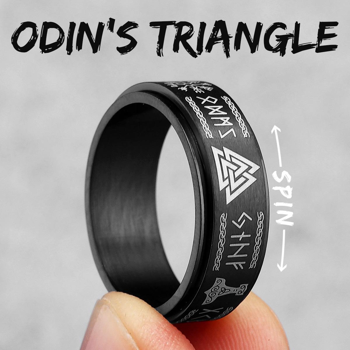 

Vintage Viking Runes Celtic Knot Series Stainless Steel Womens Mens Rings Punk Biker Jewelry Creativity Gift Wholesale 12