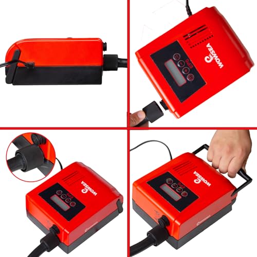 WOWSEA Electric Air Pump 12V, Inflates and Deflates Inflatable SUPs, Up to 20 psi, with Automatic Shut-off Function.