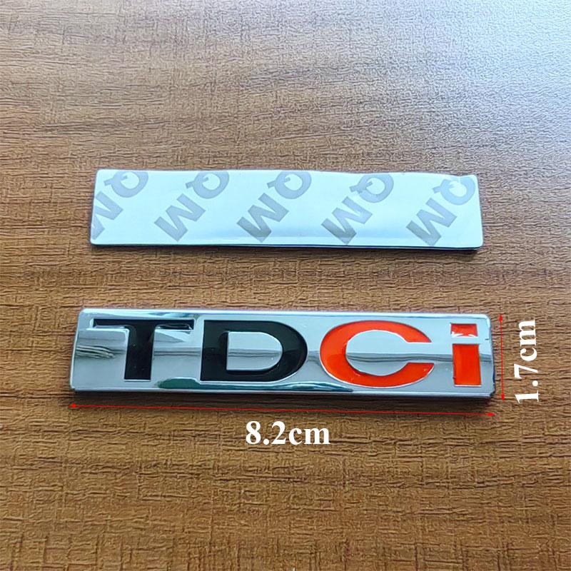 3D Metal TDCi Logo Car Rear Trunk Sticker Front Grille Emblem Fender Badge for Ford Fiesta Kuga Mondeo MK3 Focus MK2 Accessories