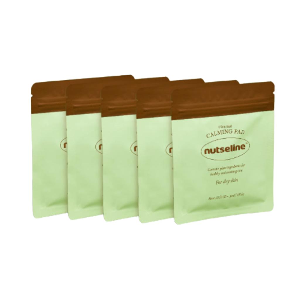 Nutserin Cica Nut Calming Pad 10 Sheets x 5pcs Bulk Set (Total 50 Sheets) Portable Soothing Care