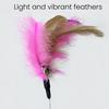 Silicone Cat Collar Toy with Bell Adjustable Teasing Wand Cats Interactive Feather Collar Toys Self-Entertaining Pet Supplies for Play All Day