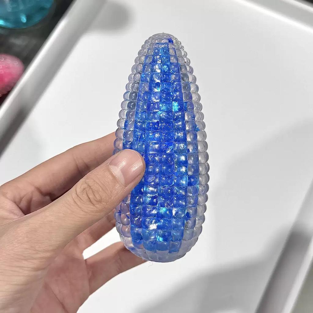 1Pc Mini Colored Crystal Simulation Super Soft Corn Decoration Slow Rebound Portable Decompression Toy Gift