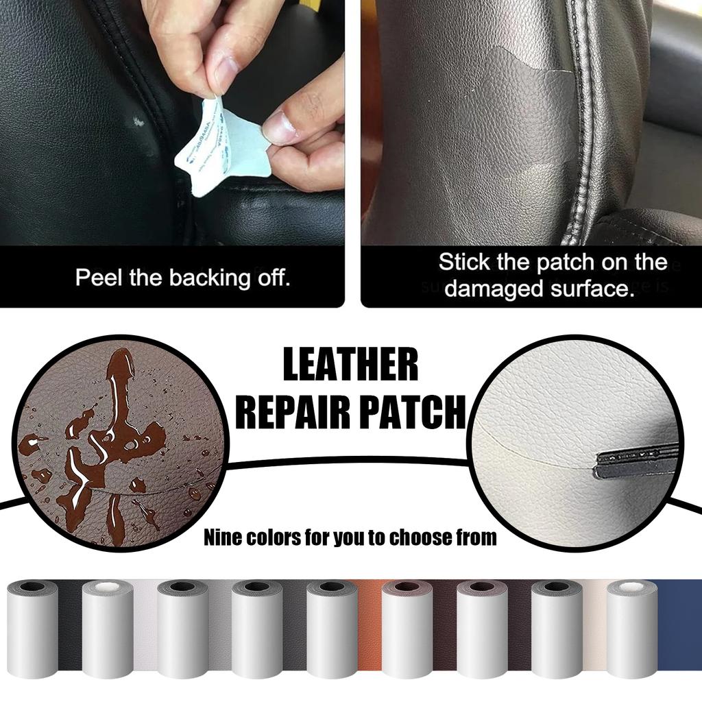 Self Adhesive Leather Patch Tape, And Leather Kit For Couches, Furniture, Car Seat, Seat, Sofa, Upholstery, Chair, Interio