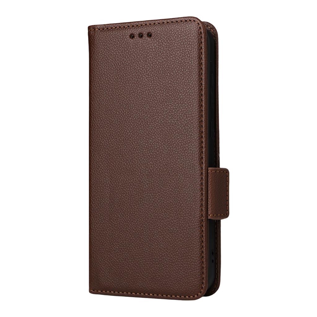 For Oppo Find X9 5G Case Litchi Texture Wallet Leather Phone Cover with Wrist Strap