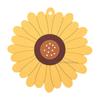 Sunflower Non-Slip Insulation Mats Coaster Tableware Cup Thicken Pads Heat-insulated Bowl Placemat Home Desktop Decoration