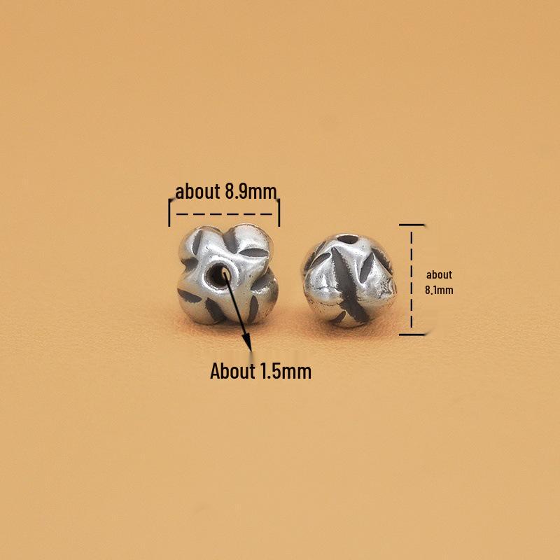 Handmade Thai Silver Retro Beads Bracelet DIY Accessories