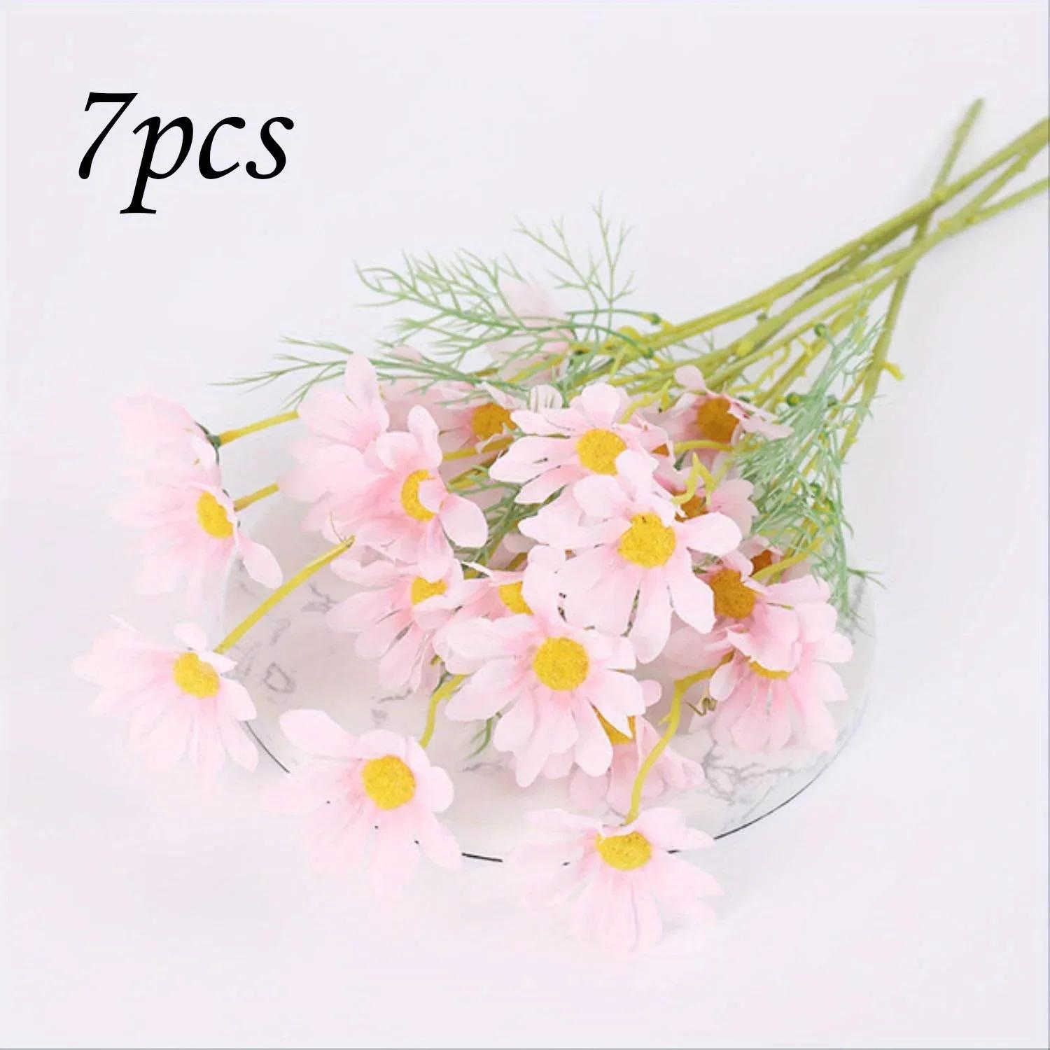

Latests Models Artificial Daisy Flowers Home Decor Fake Yellow Daisy Bouquet for Living Room Party Wedding Mother s Day Gift