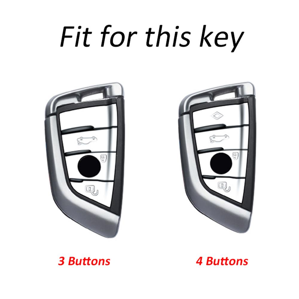 Gold Edge TPU Auto Shell Fob Keyless Car Key Case Cover For BMW 1 3 5 6 7 Series X1 X3 X5 X6 X7 G20 G30 G11 F15 F16 G01 G02 F48