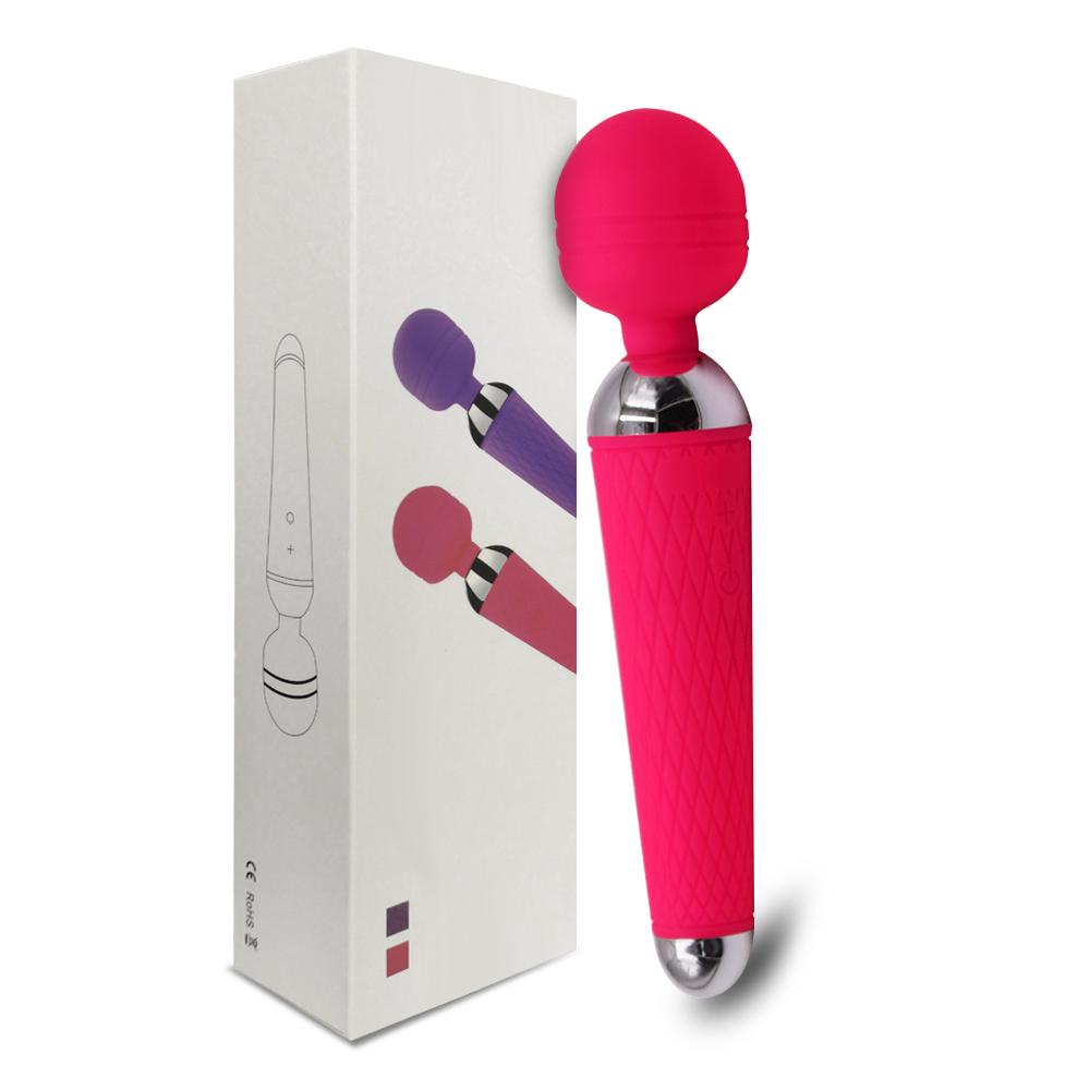 Wireless Rechargeable Magic Wand Vibrator for Women, Clitoral Massager, USB Adult Sex Toy for Ages 18+