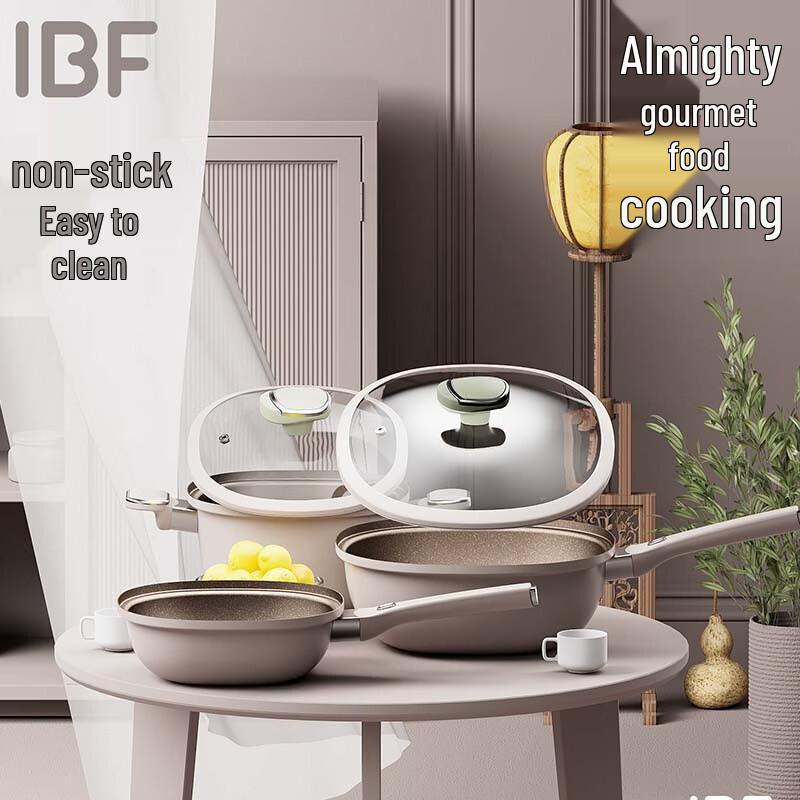 

IBF Wabi-sabi Stir-fry, Stew, & Fry Cookware Set
