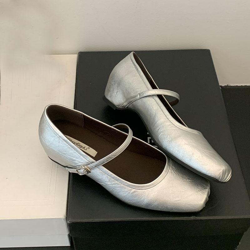 Fashion Female Shallow Ladies Mary Janes Flats Shoes Spring Summer Fashion Buckle Strap Women Shoes With Height Increasing Footwear