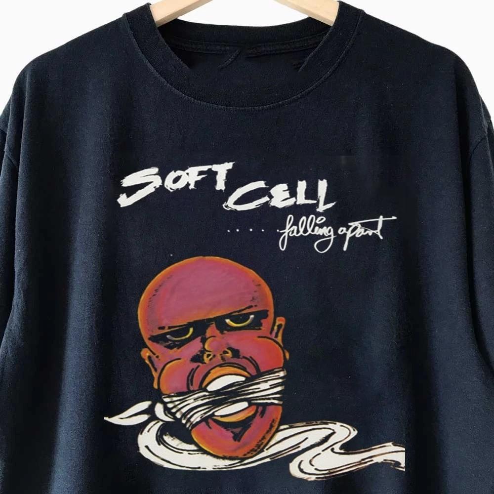 

New Soft Cell Band Falling Apart Shirt Cotton Black S5XL BB590 Unisex T-Shirt XL