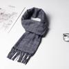 2024 Women's & Men's Beige Plaid Scarf - Versatile Japanese Style Winter Shawl