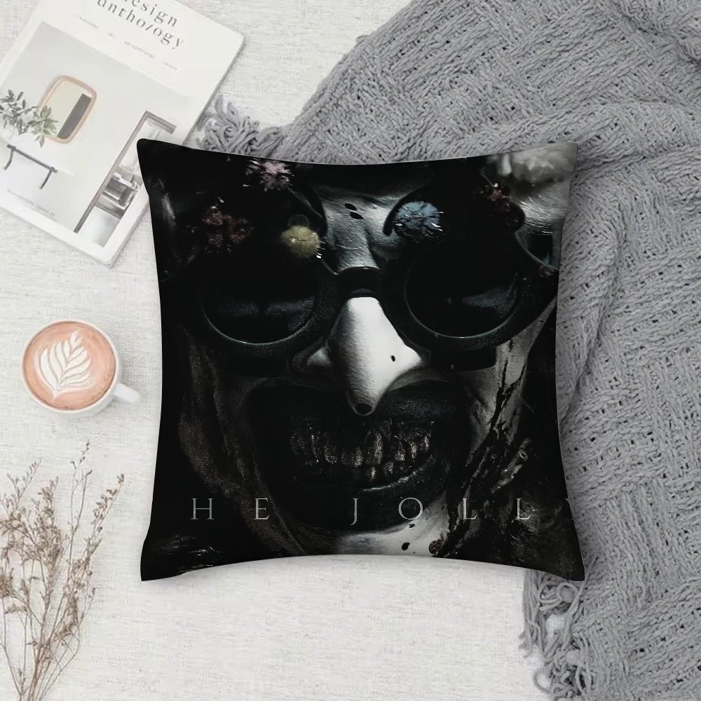 Film Funny T-Terrifier Horror 2 3 Pillow Case Square Double-Sided Printing Short Plush Sofa Cushion Cover Bedroom Bedside Pillow