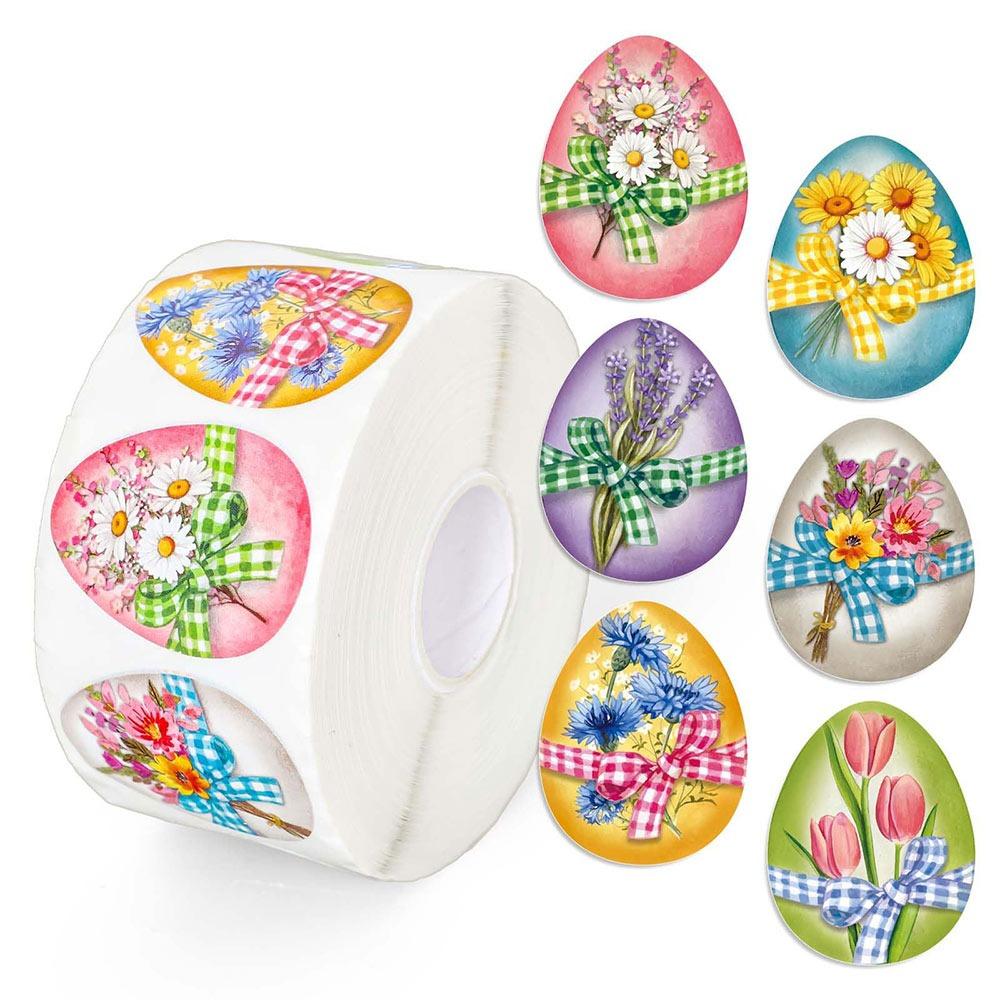 500PCS Cartoon Rabbit Easter Seal Sticker Self-adhesive Waterproof Cartoon Bunny Decals Multiolor Envelope Sealing 1600*900*700MM