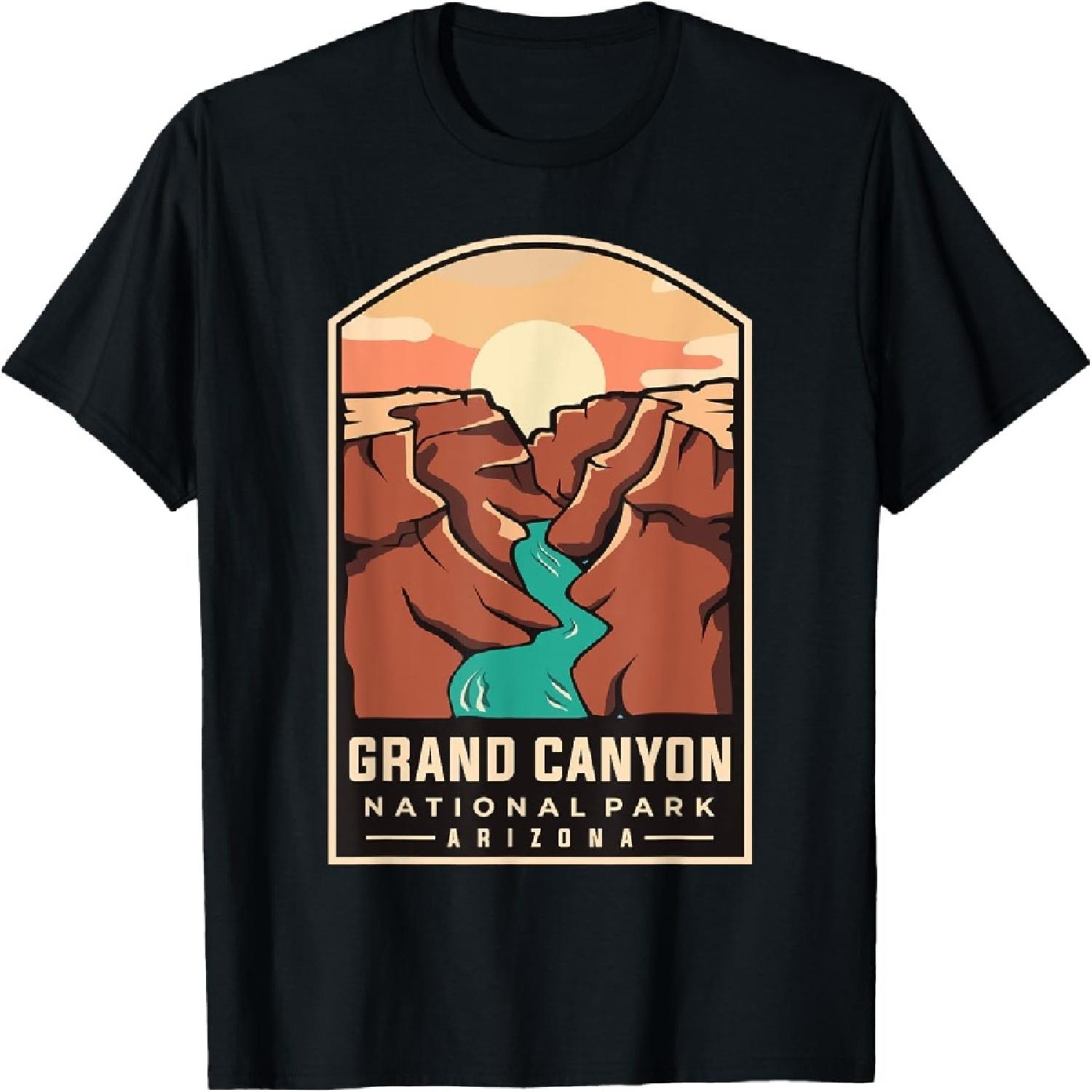 Grand Canyon National Park - Throwback Design - Classic T-Shirt S