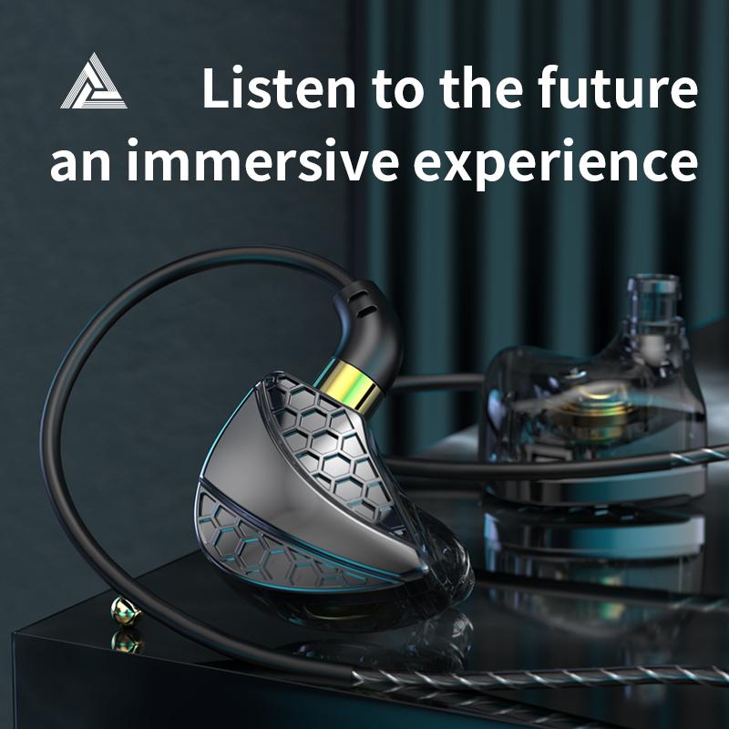 QKZ Hi6T Динамическая проводная гарнитура HiFi Bass 3,5 мм Наушники с HD-микрофоном Наушники с шумоподавлением для звонков и громкой связи