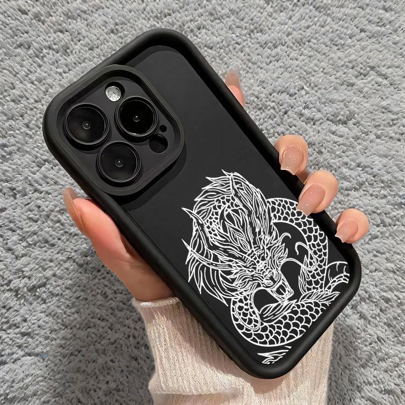 Case For Realme C51 C53 C55 C61 C63 C65 C67 C11 C17 C20 C25Y C12 C25S Full Package Shockproof Silicone Soft Dragon Phone Cover