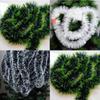10M Christmas Decor Ribbons Garland Xmas Tree Hanging Pendent Ornaments Green Cane Tinsel Wreath for New Year Party Home Decor
