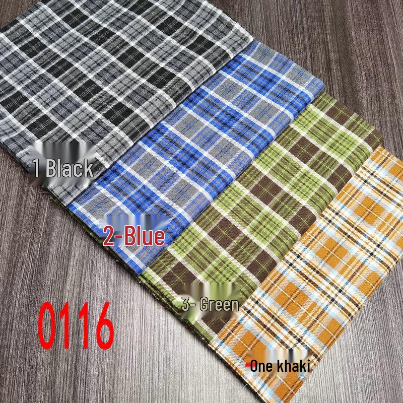 Children's Twill Plaid Flannel Shirt Fabric - Yarn Dyed, Brushed Cotton