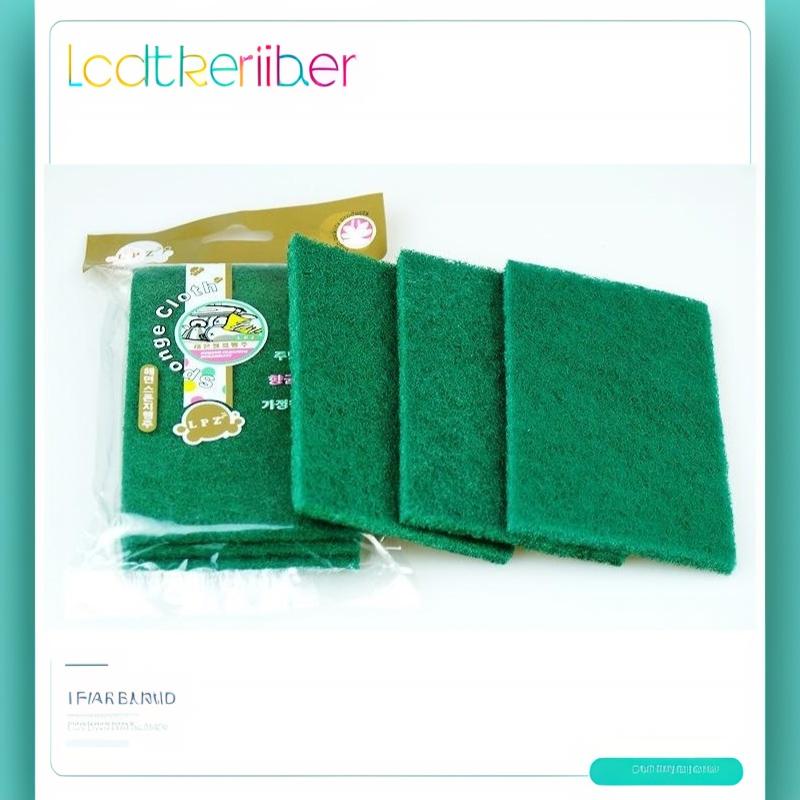 5Pcs Abrasive Hand Scouring Pad Abrasive Sponge Scourer Pads Polishing Cleaning Tools Square Nylon Scouring Pad