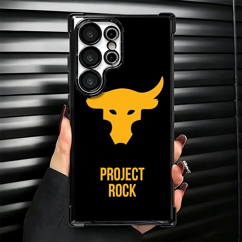 The Rock Dwayne Johnson Plating Phone Case For Samsung Galaxy S24 S25 FE S26 Edge S23 Ultra S22 S21 Plus S20 Anti-Fall Airabag C