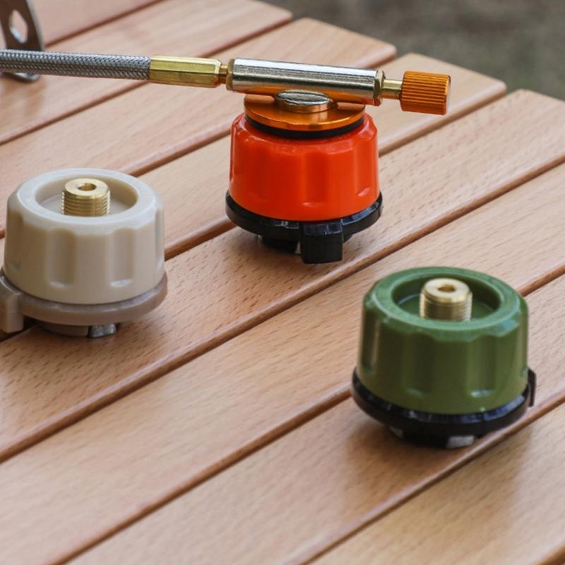 Quickly Connect Gas Canister Adapter For Outdoor Stove Leak Proof Universals High Pressures Gas Adapter