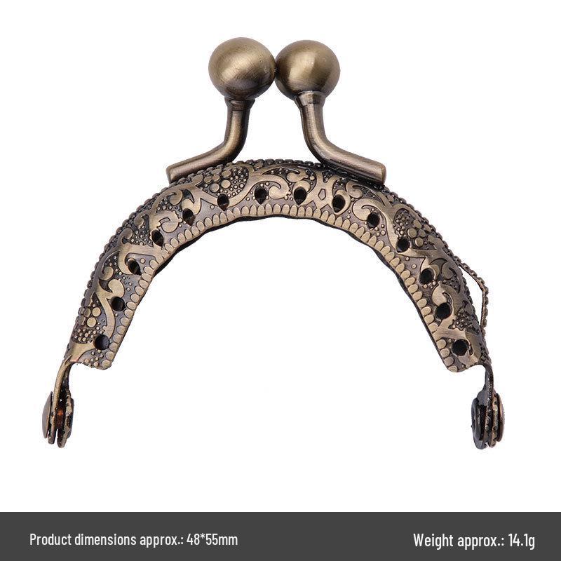 Retro Handmade Coin Purse Clasp Clips - DIY Material Kit for Crafting Bags