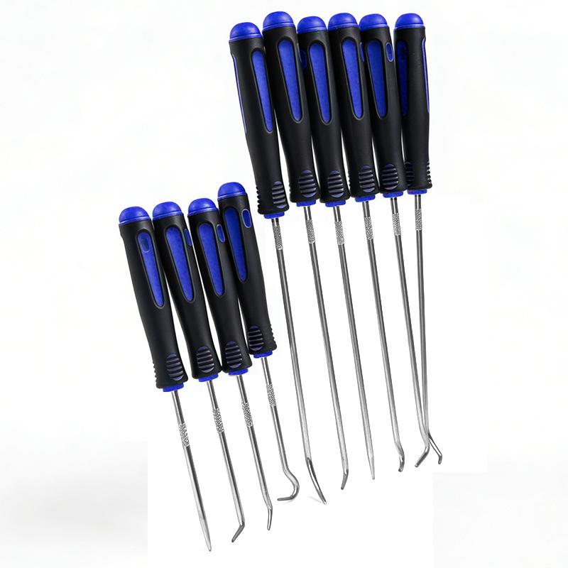 4/10Pcs Heavy Duty Pick Hook Tool Kit Rust Resistant Carbon Steel Maintenance Set for Automotive Repair Garage Work
